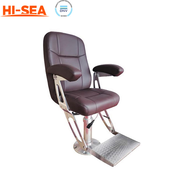 Marine Yacht Leather Chair with 90°Folding Pedal